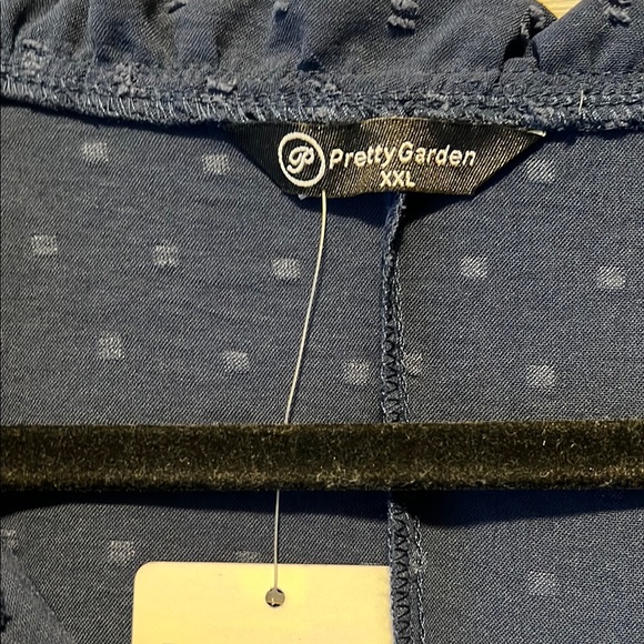 Pretty Garden Navy Maxi Dress Size XXL EUC Boho Festival Fairy - Picture 4 of 8